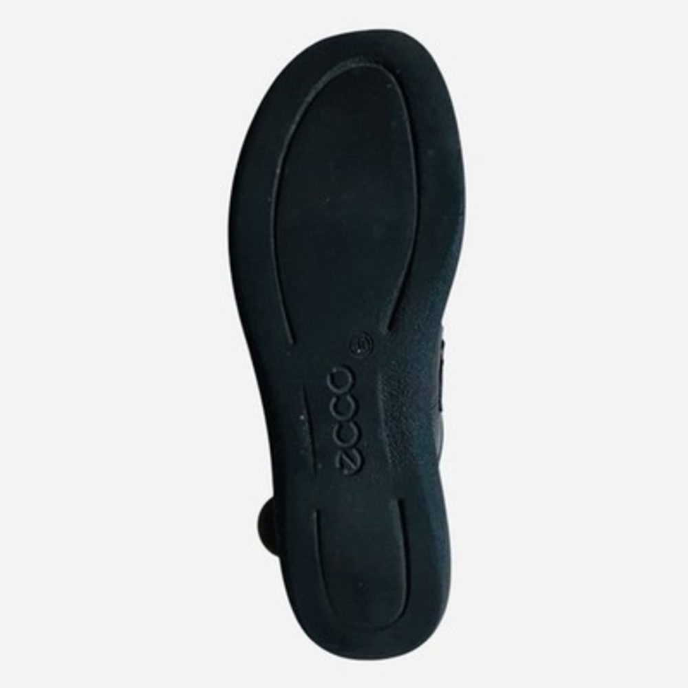 ECCO Biom Life Mary Jane Black Leather Hook Loop Comfort Flats Women Sz 9 /40 G+ - Picture 8 of 9